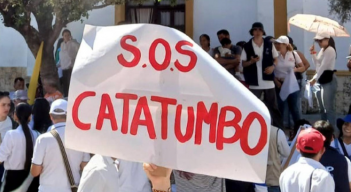 Manifestación por la paz en Catatumbo.