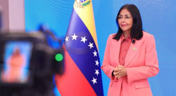 Delcy Rodríguez, presidenta interina de Venezuela. 