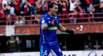 Federico Abadía, arquero del Cúcuta Deportivo. 