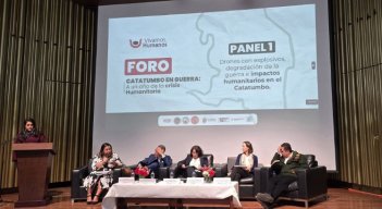 Foro Catatumbo en guerra llevado a cabo en el Centro de Memoria Histórica de Bogotá./Foto cortesía