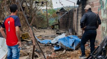 En zona rural de El Tarra varias zonas quedaron desoladas por los bombardeos/Foto Cortesía