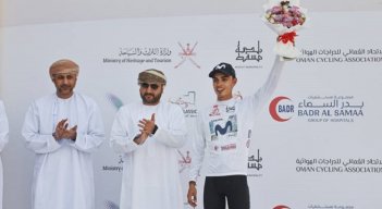El ciclista colombiano Diego Pescador (Movistar) de 21 años, tuvo una gran actuación en el Tour de Omán. 