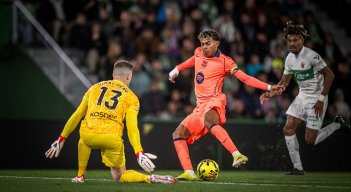 Lamine Yamal, volante del Barcelona.