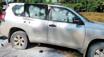 Atentado en Arauca a Jairo Castellanos. Foto cortesía