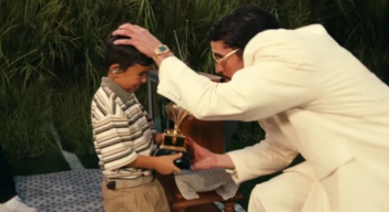 Bad Bunny en los Grammys. Foto cortesía