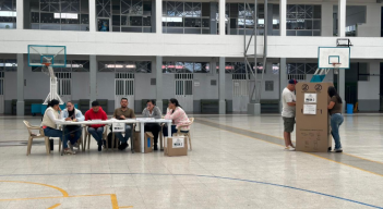 Puesto de votación. 