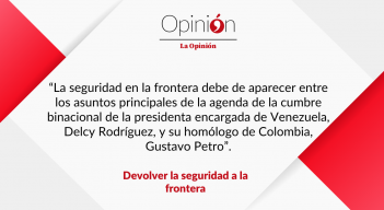 Devolver la seguridad a la frontera