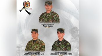 Tres soldados fueron asesinados en combates en Caquetá