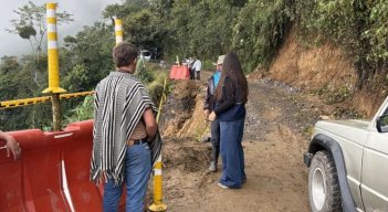 En el sitio San Pedro, de la vereda El Asilo, está ubicado el tramo crítico que obligó al cierre de la vía/Foto cortesía
