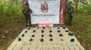Incautan explosivos del Eln que serían usados para atentados en Norte de Santander