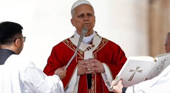 Papa León XIV en Domingo de Ramos