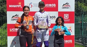 La bicicrosista cucuteña, en un mes ha cosechado ocho títulos.