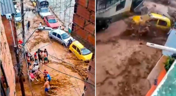 Emergencias tras aguacero en Medellín