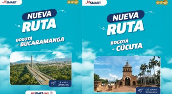 JetSMART llega al oriente colombiano con sus nuevas rutas Bogotá – Bucaramanga y Bogotá – Cúcuta