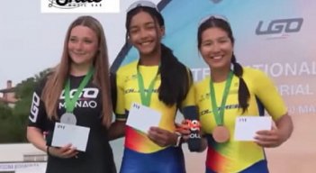 La patinadora cucuteña Ashly Acevedo  brilló en Italia.