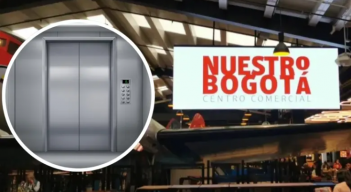 Muerto en ascensor, Bogotá. FOTO: Centro comercial Nuestro Bogotá y Sstock
