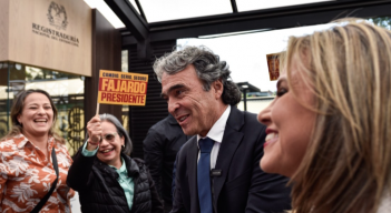 Sergio Fajardo, candidato presidencial por la coalición Dignidad y Compromiso.