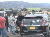 En este vehículo viajaban las seis personas que murieron en la masacre del pasado martes en zona rural de Ábrego./Foto: Cortesía