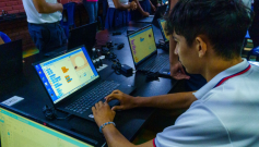 Jóvenes estudian en el Catatumbo.