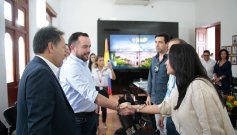 Reunión con el ministro Edwin Palma. / Foto Cortesía