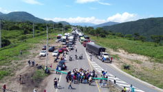 Bloqueos en vias nacionales. 