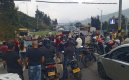 Bloqueo en la Curva de Los Adioses, en la carretera Cúcuta Pamplona./Foto cortesía